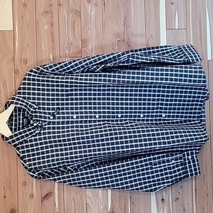 Chaps Button-Down Shirt, Size XL, Plaid, Olive, Navy, Red, White